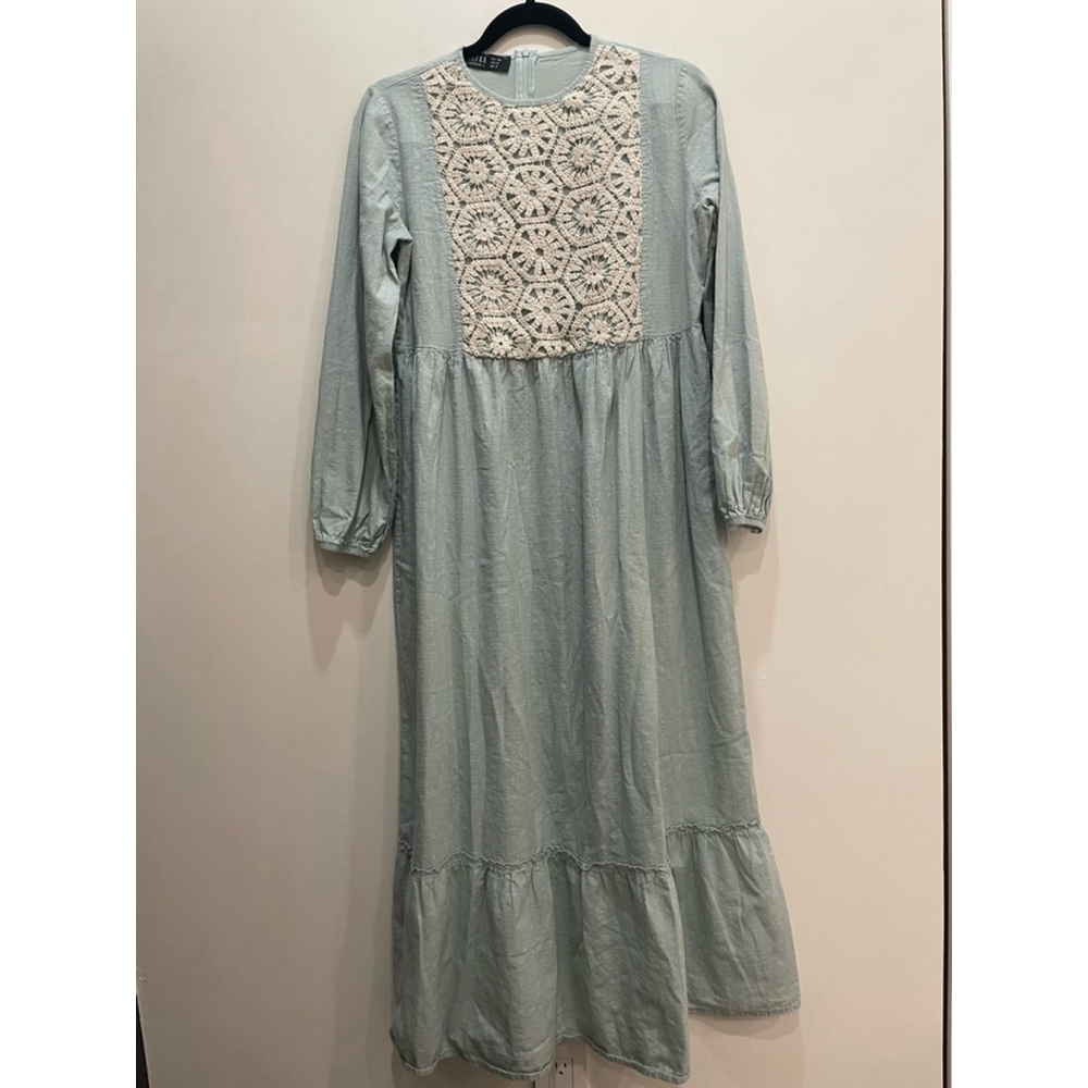 Refka Longsleeve Tiered Cotton Maxi Dress 4 Prairie Cottage Modest Trad Wife